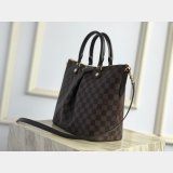 AAA+ Fake Louis Vuitton Siena MM Damier Ebene Brown