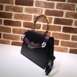 Best Gucci Bests Lilith Top Handle Bag Leather 453751 Snakeskin Small