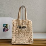 Top Quality PRADA Raffia tote bag Luxury