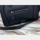 Celine Perfect Navy blue Luggage plain calfskin portable