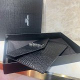 YSL Wholesale Clutch in embossed crocodile shiny black leather