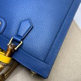 Wholesale Gucci Diana tote bag 678842 blue/black leather from china