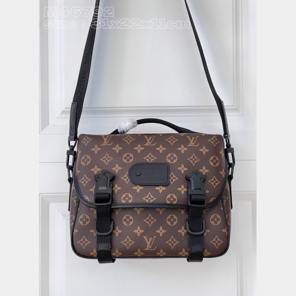 LV Copy Trail Messenger Monogram Macassar Canvas Men M46972 Top Quality Bag