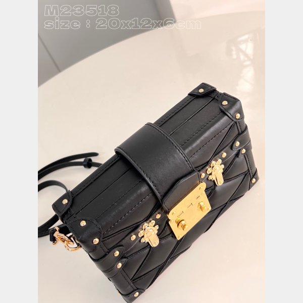 Petite Malle Malletage UK M23518 Louis Vuitton Black Bag