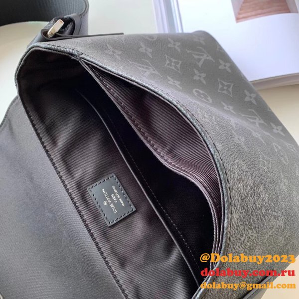 Fake M44000 Louis Vuitton Monogram Eclipse District PM Bag