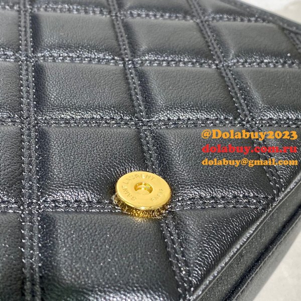 Duplicates Saint Laurent Becky Large chain bag in quilted lambskin