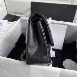 CC Designer 25.5CM Classic Flap Bag Caviar Leather Black A01112