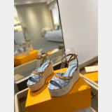 Best LOUIS VUITTON Helios Wedge Sandal