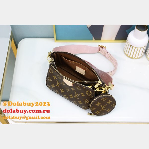 Louis Vuitton Inspired M44840 Multi Pochette Accessoires Pink or Khaki