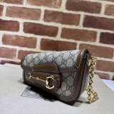 Horsebit Shoulder Gucci Perfect 1955 774209 Wholesale Brown Bag