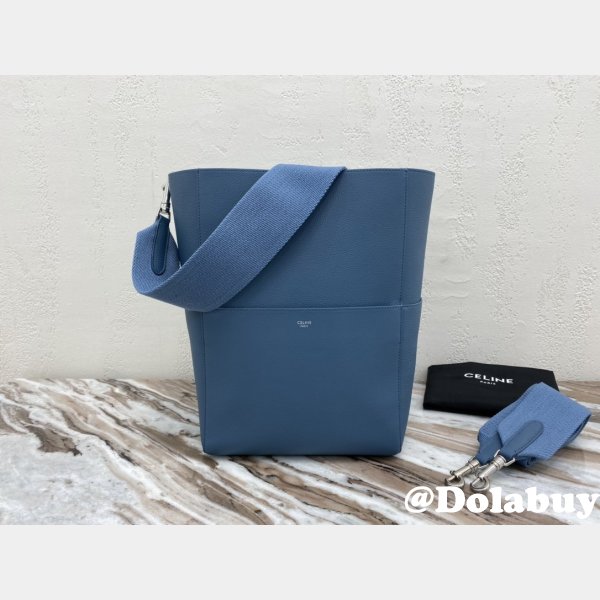 AAA+ Factory Celine Sangle Seau Shoulder Blue Bag