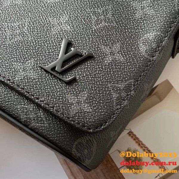 Fake M44000 Louis Vuitton Monogram Eclipse District PM Bag