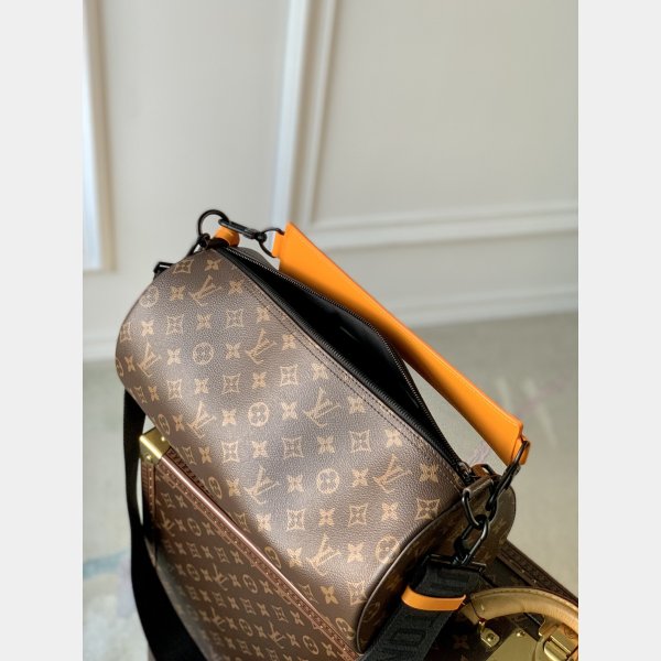 Soft Polochon Louis Vuitton Knockoff M46691 Monogram Macassar Canvas