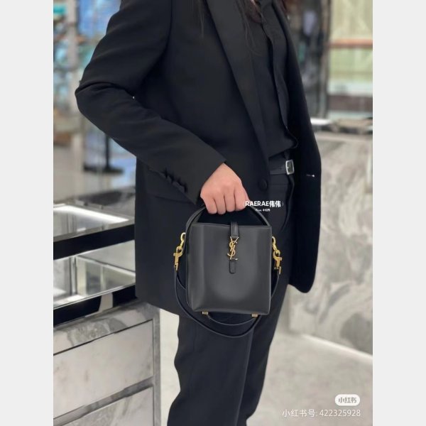 YSL Fake LE 37 AAA+ Hobo In Shiny 765870 Inspired Saint Laurent Bag