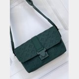 S-Cape Messenger Taurillon M24439 Green LV 7 Star Men Bags