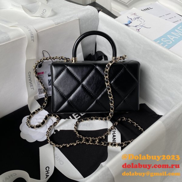 Top Quality UKs Shiny Box Tote 1:1 Mirror AS4469 Bag