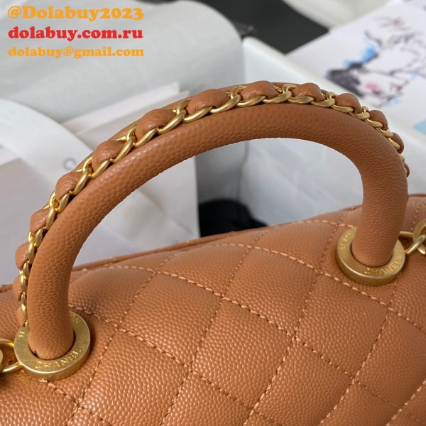 Wholesale Matelasse Top Handle A92990 Cheap Bag Caviar 23cm