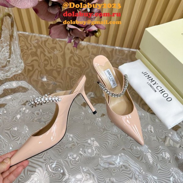 High Quality Jimmy Choo High Heel Mules 6.5/8.5/10CM AAA+