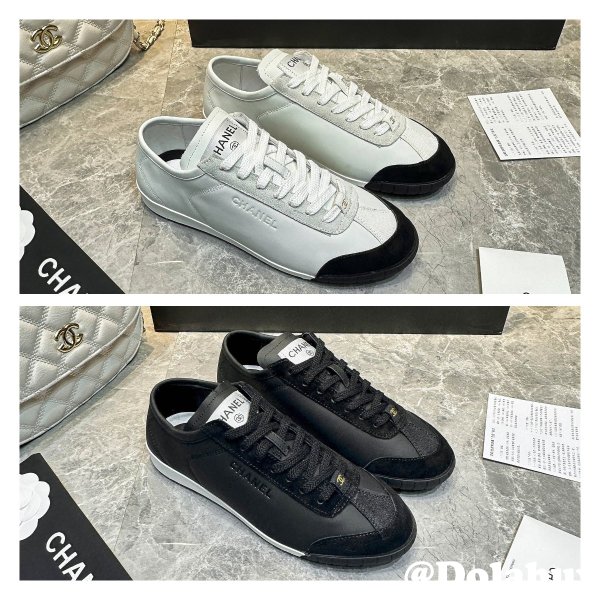 Copy chane Calf leather & calf suede sneaker 2024