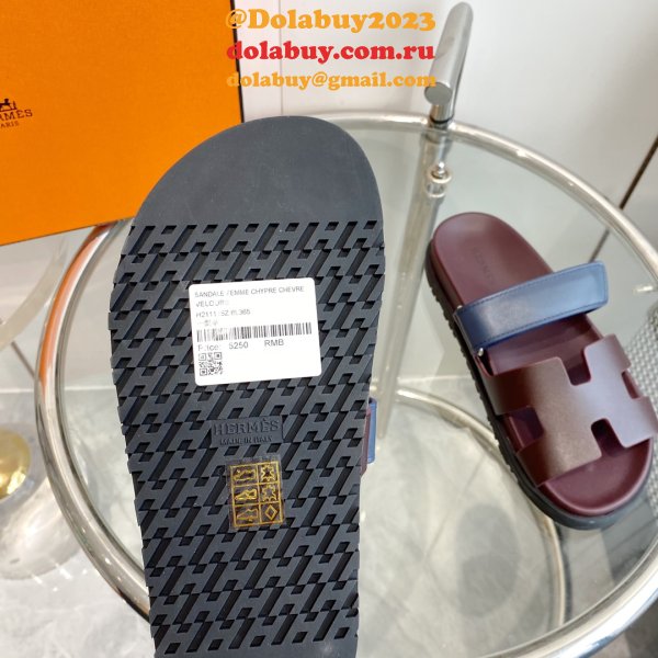 1:1 Mirror hermes men Chypre sandal Fashion