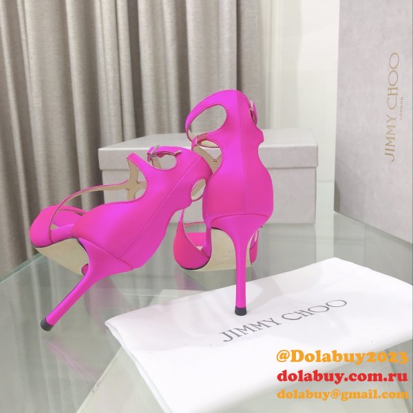 Azia 110 Patent Leather Sandal Inspired Jimmy Choo Heel: 8.5 cm Shoes