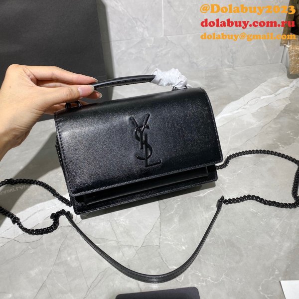 Buy AAA+ YSL Sunset 19cm Bags Online Black