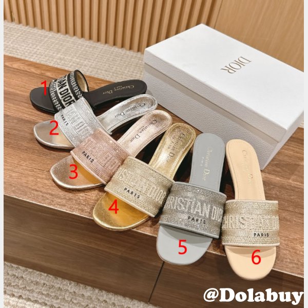 Inspired UK DIOR heel DWAY SLIDE