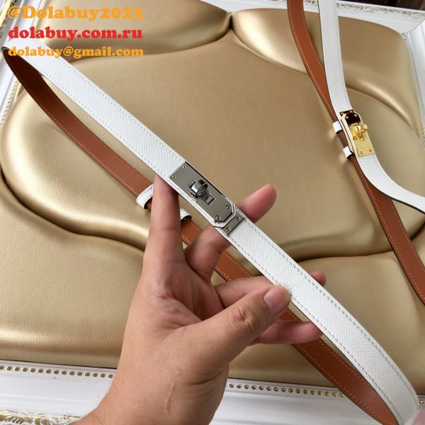 Inspired hottest selling hermes kelly thin belt 17mm