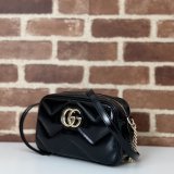 GG Marmont Gucci Knockoff Small Shoulder 802448 Black Bag