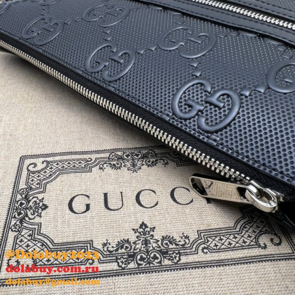 We Offer High-Quality Copy Black Gucci Signature Messenger 406410 Bag