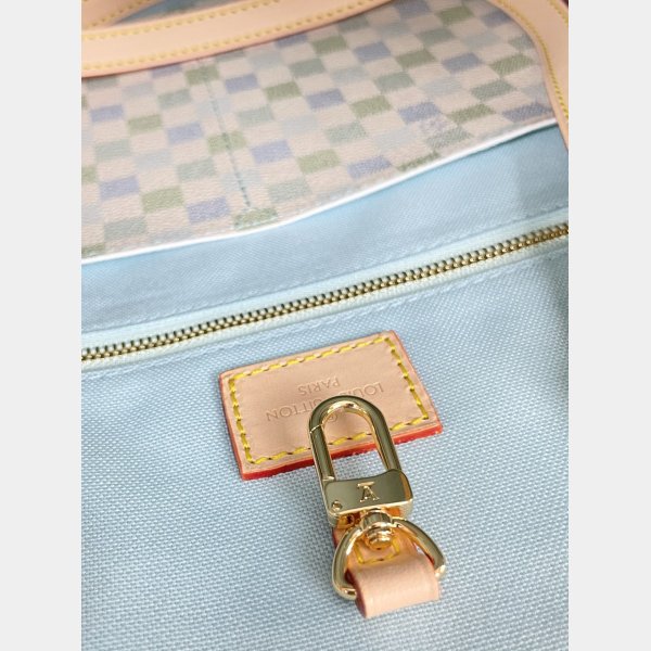 New Louis Vuitton On the Go N40518 Blue Pastel Damier Tote 1:1 Mirror Bag