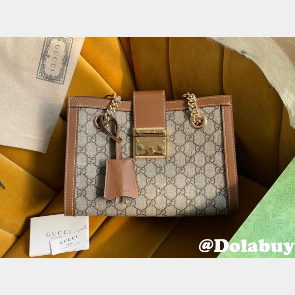 Top Chinese 7 Star Gucci Padlock small GG shoulder 498156 bag