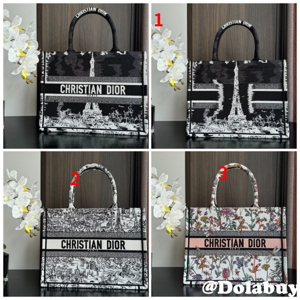 Fashion CD Book Tote Fake 36CM Christian Dior Bags