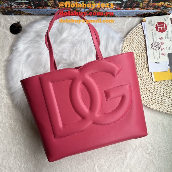 Luxury 1:1 Mirror Dolce & Gabbana Shopping DG Logo Tote 6650 Store Bag