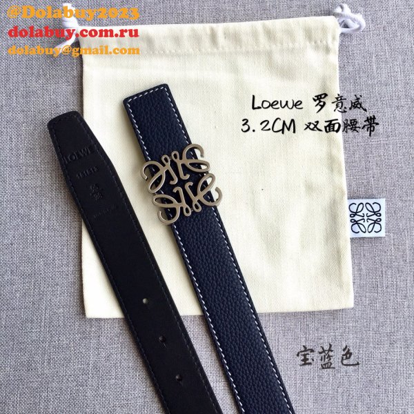 Loewe Top Quality Fashion Anagram 3.2CM Width Fashions Belts