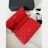 CLASSICAL Perfect CC WOC SMALL CAVIAR LEATHER CHAIN BAG