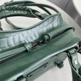 AAA+ Balenciaga Luxury cuag Dark green crocodile bag