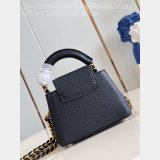 Buy Outlet Perfects Louis Vuitton Capucines M48865 Black Bag