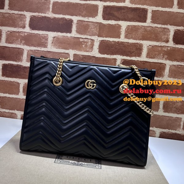 Tote GG Marmont White/Black 779724 Gucci Designer Bag