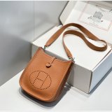 Perfect Hermes Evelyne III TPM Mini Camel Bags