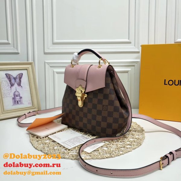 Louis Vuitton Clapton Backpack Damier Ebene N42262 Brown/Pink Copy