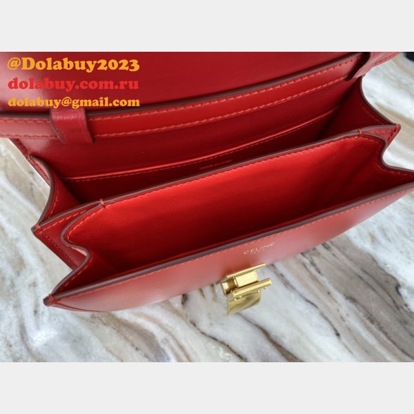 Celine High Quality bags Teen Classic Box Red Bag