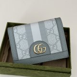 Gucci Best GG Supreme Ophidia Card Case Wallet 523155 Bag