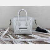 Buy Online Celine White Nano Luggage Bag-168243 Duplicate