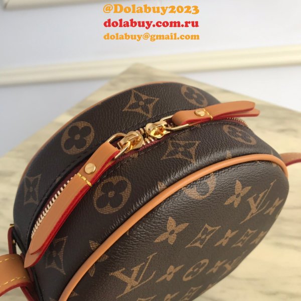 Louis Vuitton Boite Chapeau Souple PM Monogram in Brown High Quality M45149 Bag Luxury