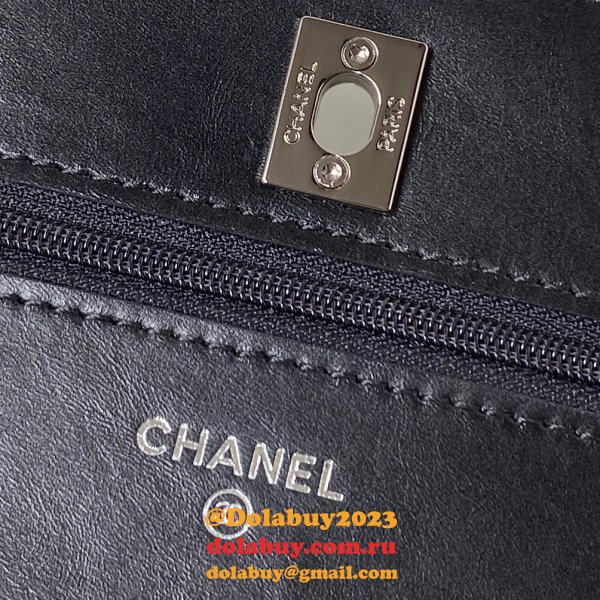 Wallet Original Designer Ap3645 Knockoff Chain Shiny Crumpled