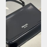 Black Brushed Shoulder Strap Prada 2VD061 High Quality bag Designer Bag