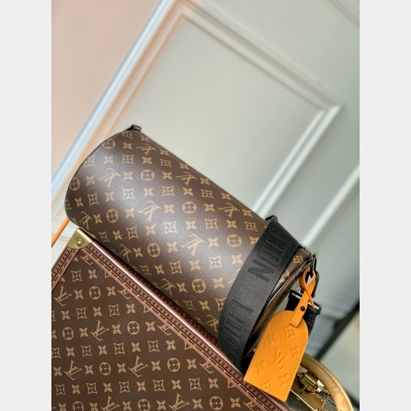 Soft Polochon Louis Vuitton Knockoff M46691 Monogram Macassar Canvas