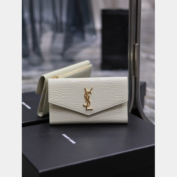 7 Star YSL UPTOWN crocodile pattern 582124 CLUTCH