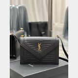 YSL AAA+ Knockoff 668863 Gaby Satchel Quilted Shoulder Black Bag